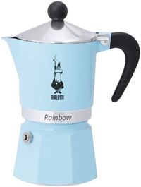 Bialetti Rainbow Mokkakande 3 kopper - Lys Blå